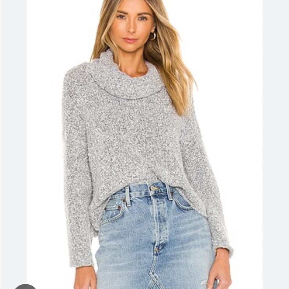 Free People BFF Oversized Cozy Knit Cropped Sweater